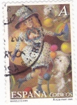 Stamps Spain -  pintura-el circo