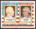 Stamps Equatorial Guinea -  George Washington y John Adams