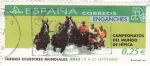 Stamps Spain -  juegos ecuestres mundiales Jerez