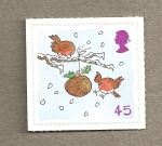 Stamps United Kingdom -  Pajaritos