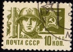 Stamps Russia -  Soldado