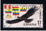 Stamps Spain -  Edifil  2778  XV Cente. del Pacto Andino.  