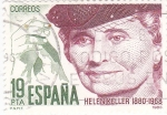 Stamps Spain -  Helen Keller 1880-1968
