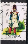 Stamps Spain -  Edifil  2351  Uniformes militares.  