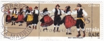Stamps Spain -  bailes y danzas populares-la rueda