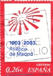 Stamps Spain -  centenario del club atletico de madrid 1903-2003