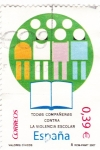 Stamps Spain -  valores cívicos-todos compañeros contra la violencia escolar