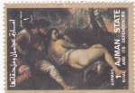 Stamps United Arab Emirates -  pintura-desnudos