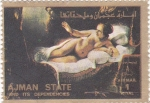 Stamps United Arab Emirates -  pintura-desnudos