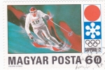 Stamps Hungary -  J.J.O.O. -SAPPORO -72   - esquí