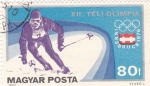 Stamps Hungary -  J.J.O.O. - INNSBRUCK-76  -esquí