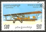 Stamps Cambodia -  Avión