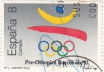 Stamps Spain -  pre-olímpica Barcelona-92  -logotipo