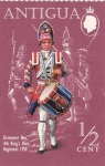 Stamps Antigua and Barbuda -  Regimiento Drummer Boy