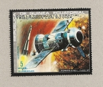 Stamps Equatorial Guinea -  Pagaron con su vida la exploración espacial