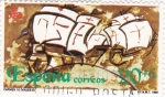 Stamps Spain -  caravelas