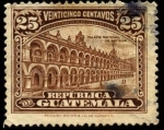 Stamps Guatemala -  Palacio nacional de Antigua.