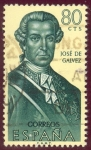 Stamps Spain -  1963 Forjadores de America. Jose de Galvez - Edifil:1528