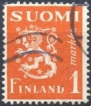 Stamps Finland -  Coat of arms