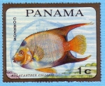 Stamps Panama -  Holacanthus Ciliaris