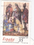Stamps Spain -  navidad' 99     (D)