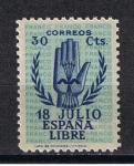 Stamps Spain -  Edifil  853  II Aniver. del Alzamiento Nacional.  