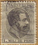 Stamps Cuba -  ALFONSO XII
