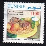 Stamps Tunisia -  Cuscús con carne