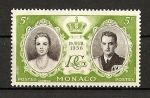 Stamps Europe - Monaco -  Enlace Rainiero y Grace Kelly.