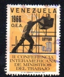 Stamps Venezuela -  II Conferencia interamericana de ministros del trabajo