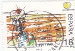 Stamps Spain -  literatura española- Pascual Duarte      (E)