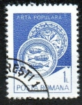 Stamps Romania -  Arte popular - Platos de cerámica