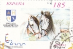 Stamps Spain -  Caballos Cartujanos 3613A   (F)