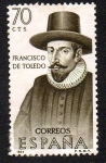 Stamps Spain -  Forjadores de América - Francisco de Toledo