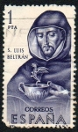 Stamps Spain -  Forjadores de América - San Luis Beltrán