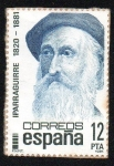 Stamps Spain -  Centenarios - José María Iparraguirre 1820-1881