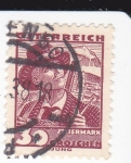 Stamps Austria -  Trajes regionales austriacos