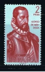 Stamps Spain -  Edifil  1458  Forjadores de América.  ( Alonso de Mendoza. ( ? - 1552 ) 