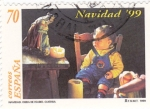 Stamps Spain -  NAVIDAD- 1999 de Isabel Guerra    (H)