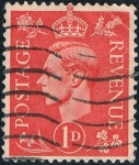 Stamps United Kingdom -  JORGE VI 1937-47. FONDO CLARO. Y&T Nº 210A