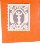 Stamps Poland -  Ciudad Libre de DANZIG - escudo