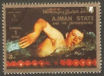 Stamps United Arab Emirates -  Ajman - Natación
