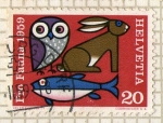 Stamps Switzerland -  PRO FAUNA