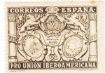Stamps Spain -  Pro Unión Iberoamericana- Escudos de España, Bolivia y Paraguay   (I)