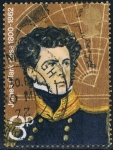 Stamps United Kingdom -  EXPLORADORES POLARES BRITÁNICOS. SIR JAMES CLARK ROSS. Y&T Nº 653