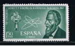 Stamps Spain -  Edifil  1790  VIII Congreso Latino y I Euro-pero de Radiología en Barcelona.  