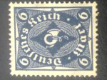 Stamps Germany -  alemania1922,Post Horn 6M deutsches reich allemagne germany germania deutsches