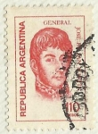Stamps Argentina -  GENERAL JOSE DE SAN MARTIN