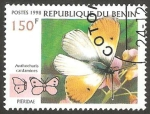 Stamps Benin -  Mariposa