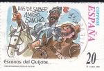 Stamps Spain -  Escenas del Quijote- HAS DE SABER AMIGO SANCHO      (j)